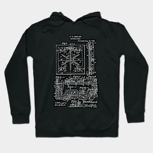 Drawing Board Vintage Patent Hand Drawing Hoodie